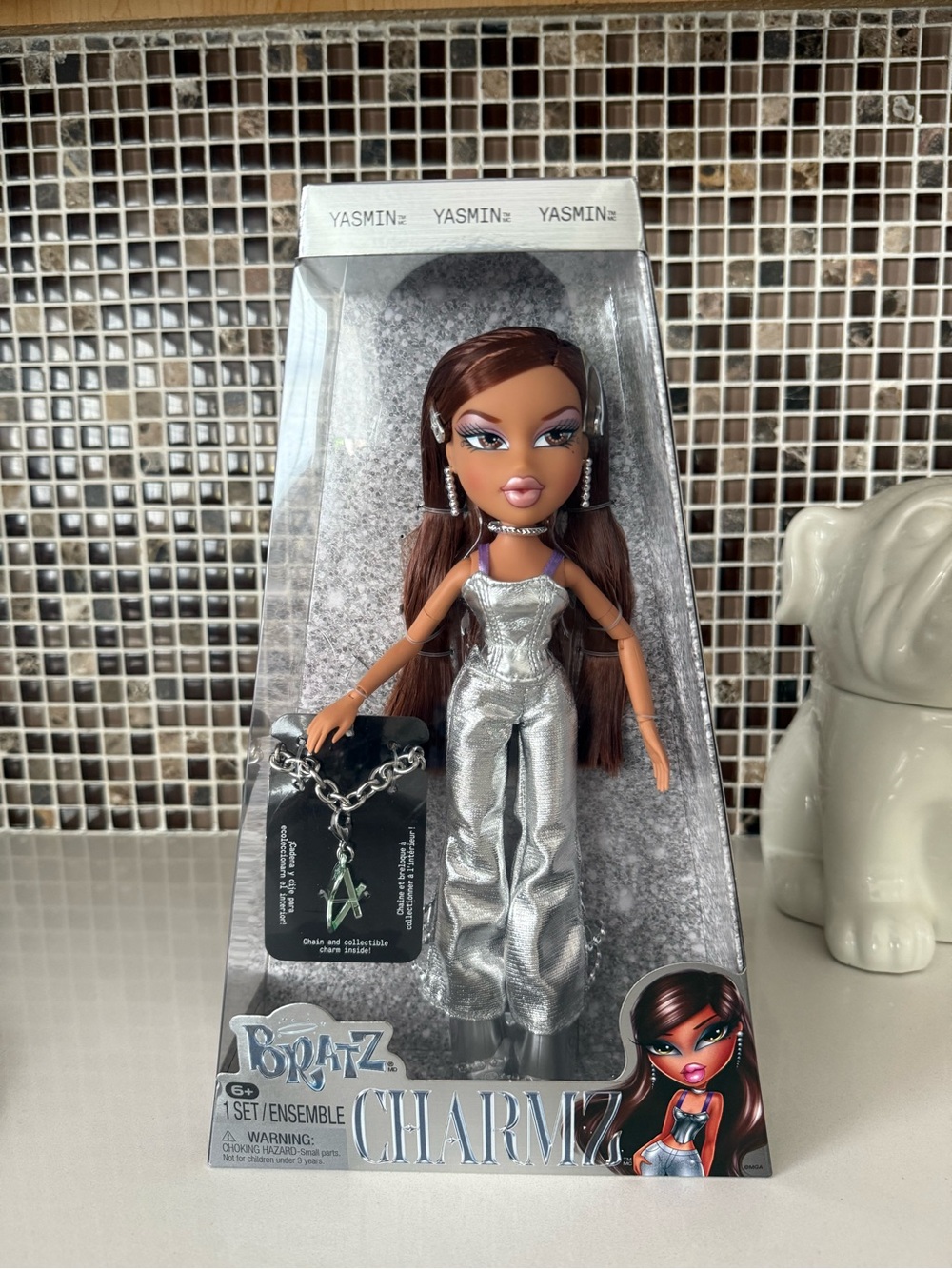 Bratz Charmz Yasmin Fashion Doll with Collectible Charm Bracelet
